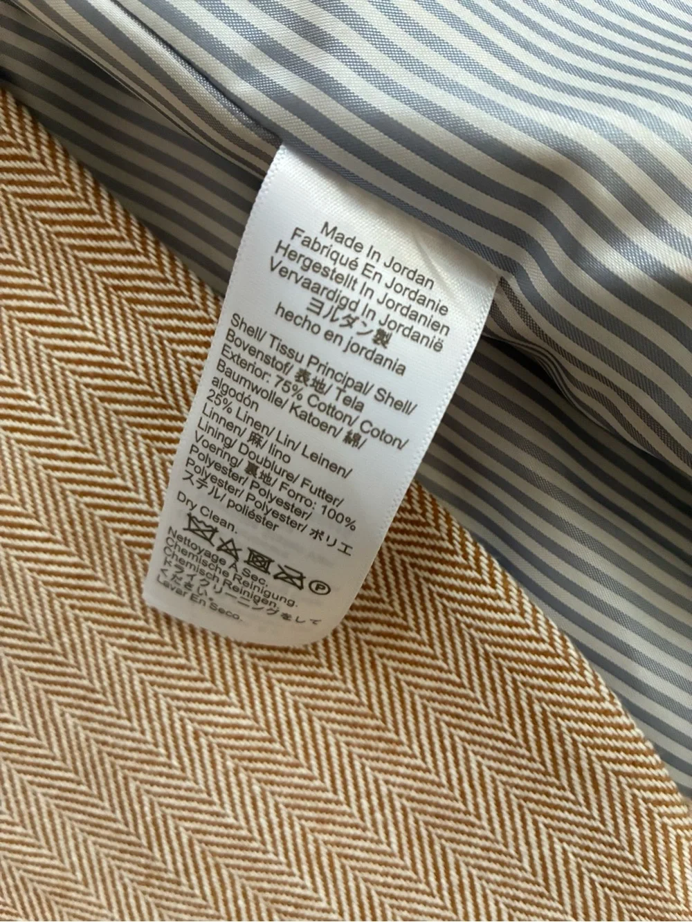 J. Crew Cotton Herringbone Blazer